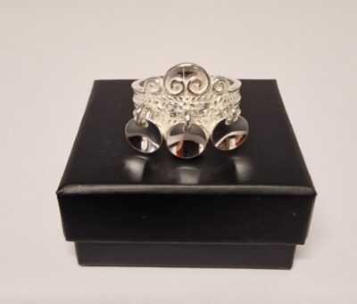 Bunadsring med forgylte lauv forgylt 317402